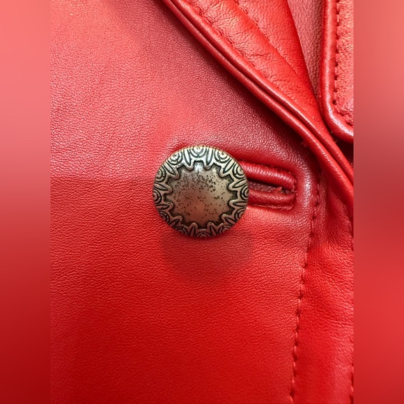 Vintage Wilson Leather Red Leather Jacket - Size M - Picture 6 of 13